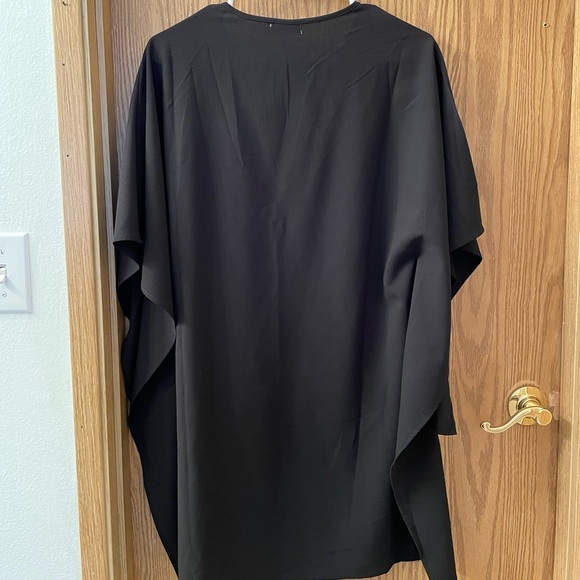 Joteisy (Amazon)- Black V-Neck High Low Hem Blouse - Picture 6 of 7